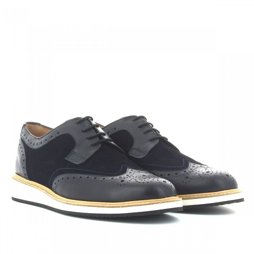 Sapatos Azuis Homem Derby...