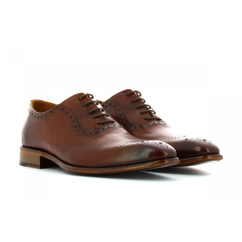 Sapatos Oxford Homem Camel...