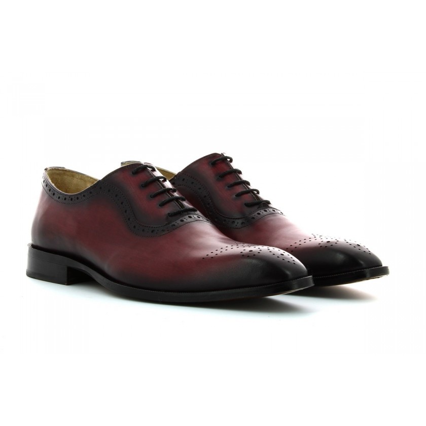 Sapatos Oxford Homem Bordô...