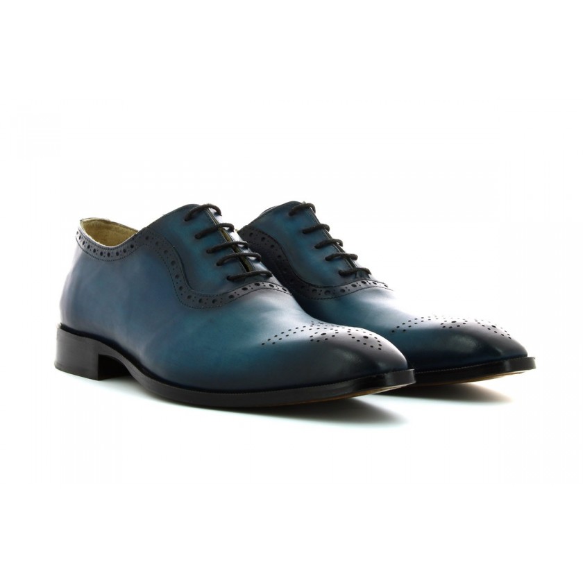 Sapatos Oxford Homem Azuis...
