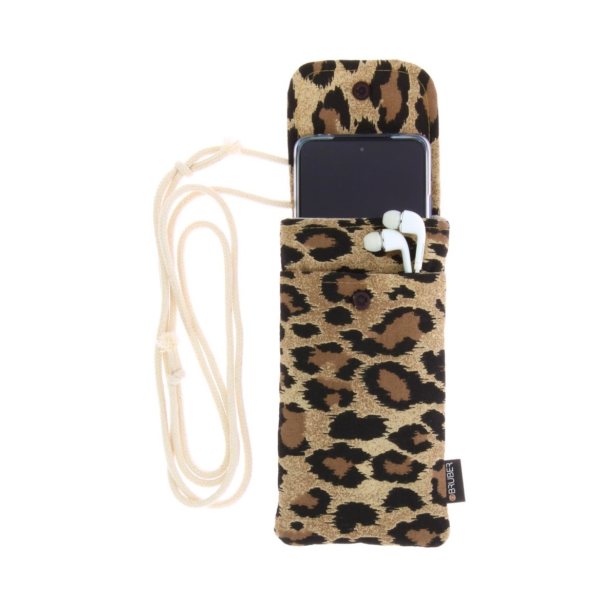 Leopard hanging cell phone pouch | Bruno Bernardo