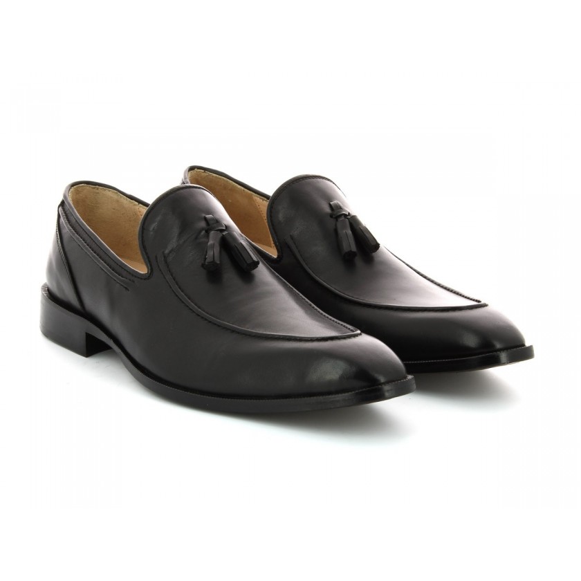 Sapato Loafer em Pele com...
