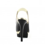 Sapatos Senhora Pretos / Ouro