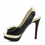 Sapatos Senhora Pretos / Ouro