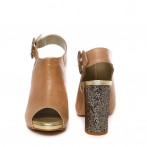 Strena Sandália Senhora Com Salto Grosso